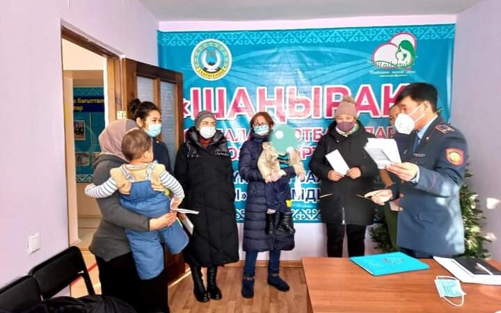 Қазақстан Республикасы ІІМ Б. Бейсенов атындағы Қарағанды академиясы өпбалалы отбасыларға қайырымдылық көмек көрсетті
