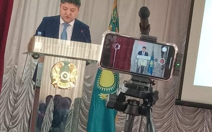 Бүгін Қазбек би атындағы аудан әкімі Нурлан Рыстин халық алдында есеп берді